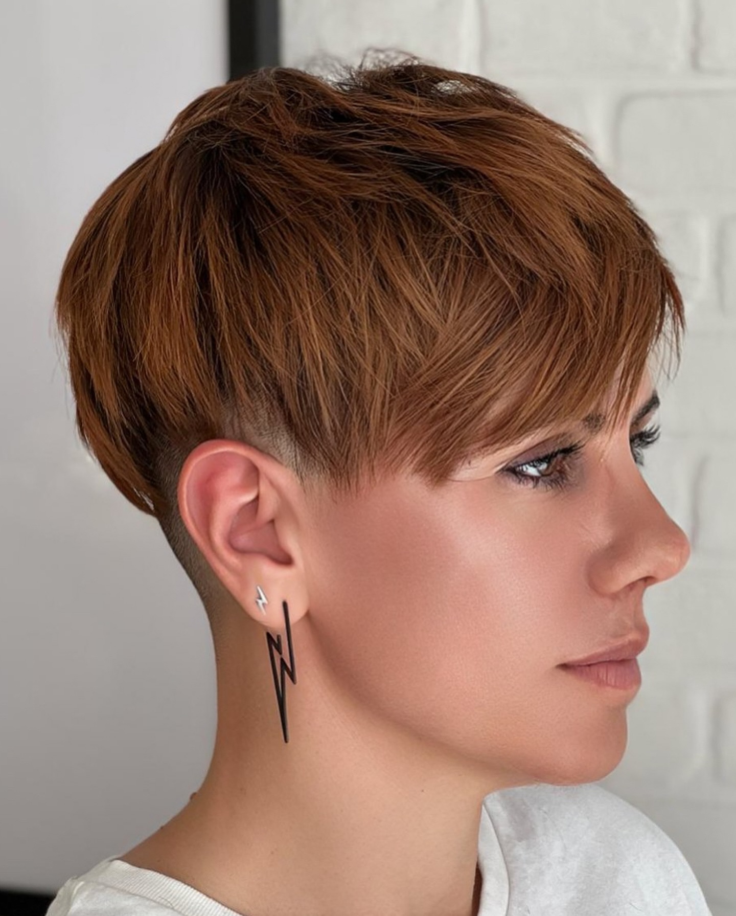 Long Textured Pixie with an Undercut