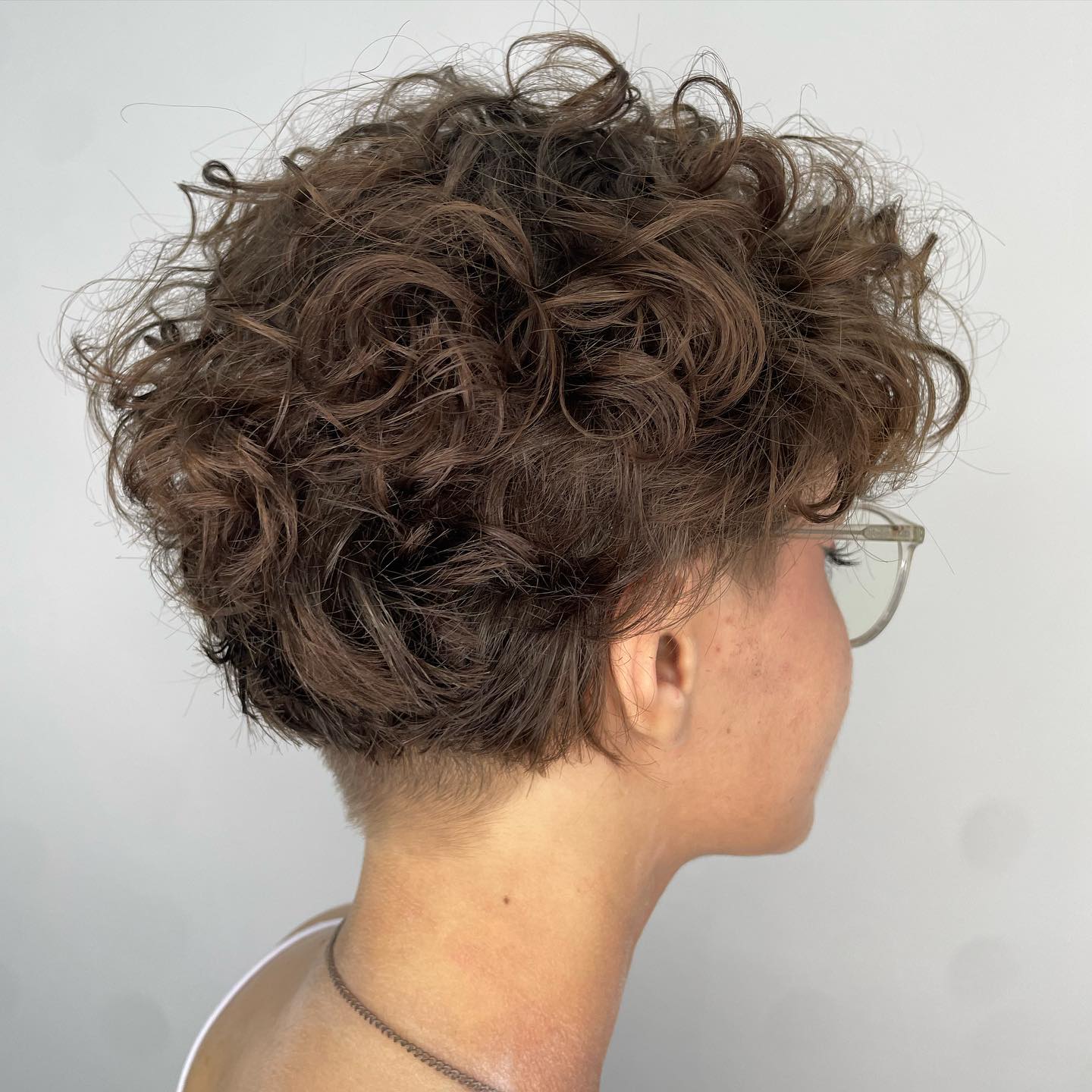 Curly Pixie with an Undercut